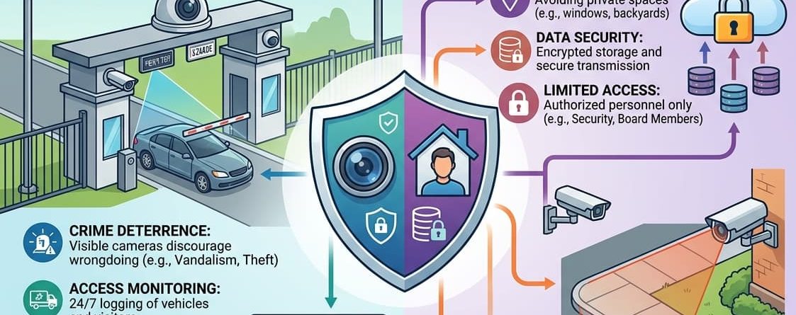 Security Cameras for HOAs and Gated Communities: Navigating Privacy and Protection
