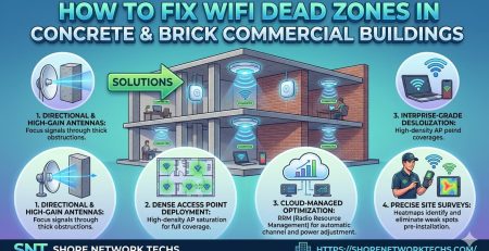 How to Fix Wifi Dead Zones in Concrete and Brick Commercial Buildings